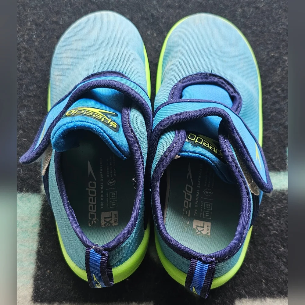 Speedo Kids Solid Shore Explorer Water Shoes - Blue, Size XL (11-12)
